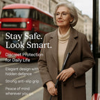 Automatic Self-Defense Walking Stick With Anti-Slip Grip