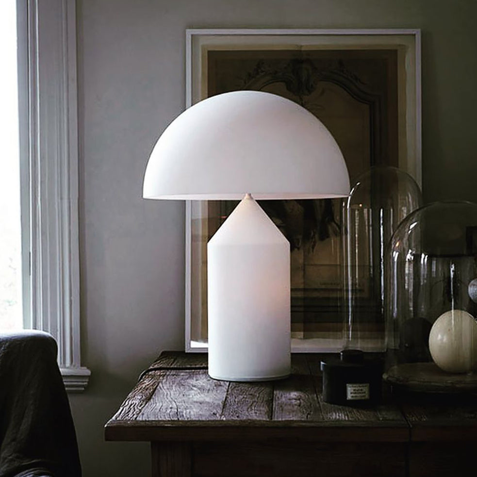 Atollo | Lunaro Sculptural Metal Table Lamp In Italian Style