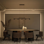 Lámpara colgante NovaSteel con luz LED, altura ajustable, brillo cálido