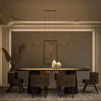 Lámpara colgante NovaSteel con luz LED, altura ajustable, brillo cálido