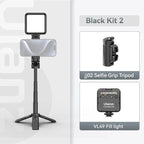 Travelers 4-Section Selfie Stick With Tripod Bluetooth