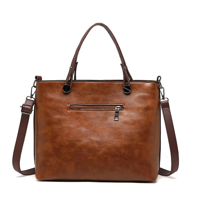 NordVine Handmade Leather Bag With Nordic Vintage Design