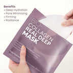 LuxeDeep Collagen Mask | Glass Skin Glow in 20 Minutes or Overnight