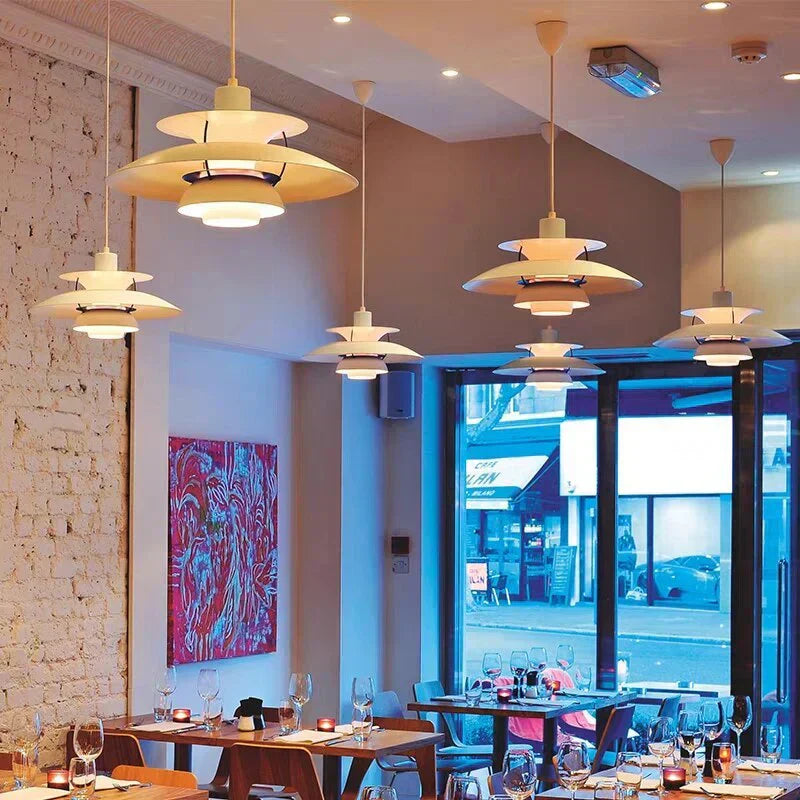 Liora Morandi Moderne LED Hängeleuchte mit Schirm Stilvoll