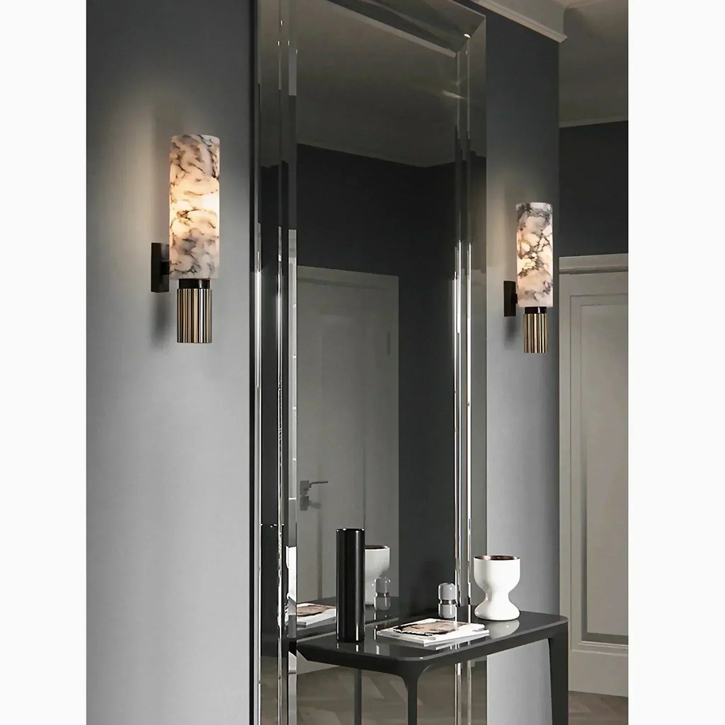 מנורת קיר אסטרא מארבל עם עמעום לחדרי מגורים ומעברים