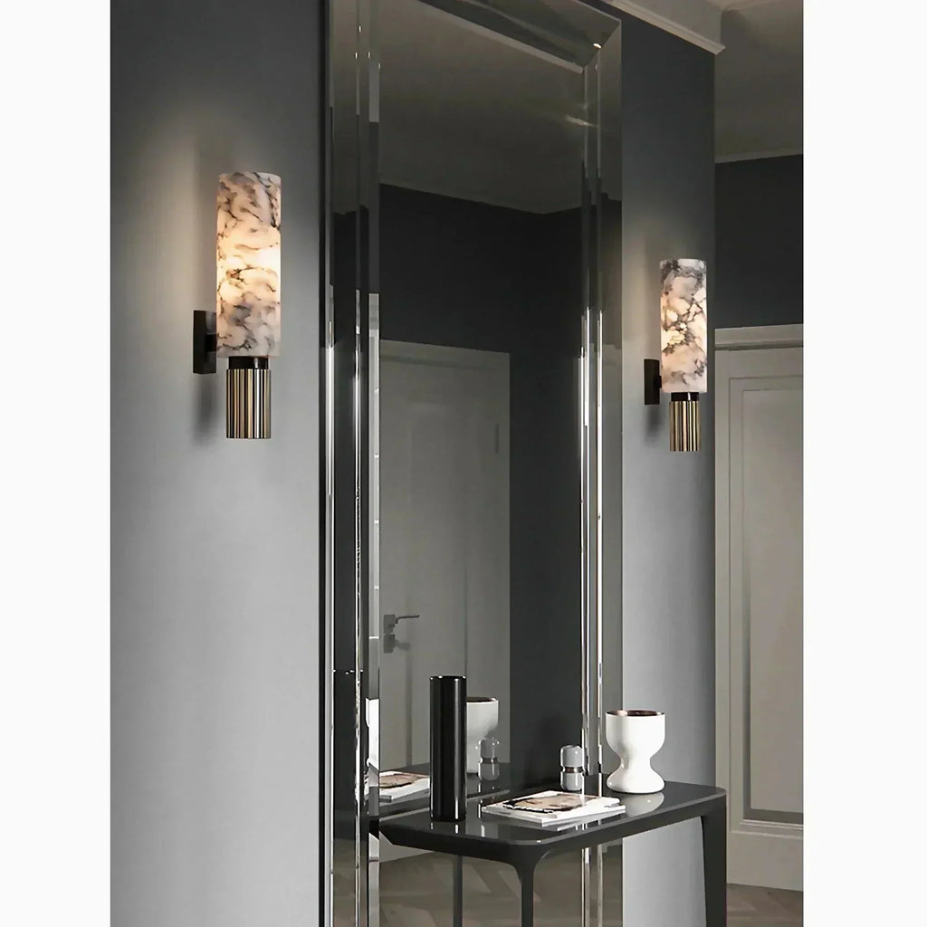 Vellaro Marmor Væglampe | Luksuriøs Stenarmatur Elite