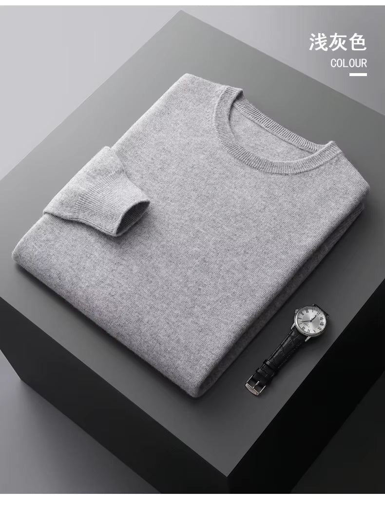 Baju Kasa Bulu Merino Caleris untuk Lelaki, Australia Halus Ekstra