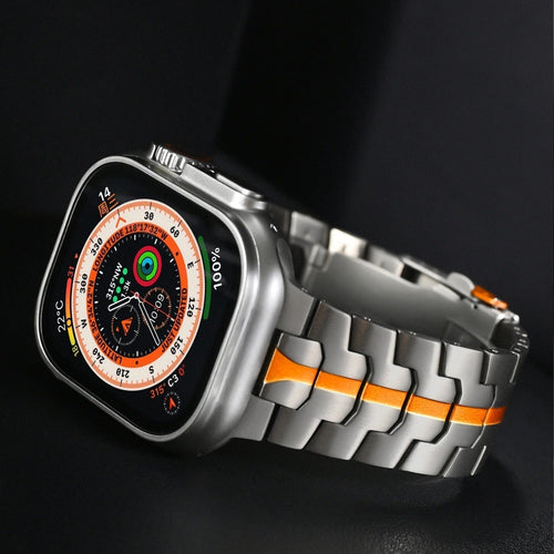 Veralis Titanyum Apple Watch Kayışı Hipoalerjenik Tokalı
