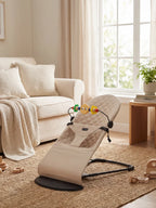 Foldable Baby Bouncer with Interactive Toy Arch