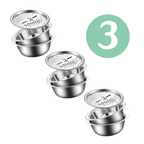 Trebassert tysk rustfritt stålvaskesett