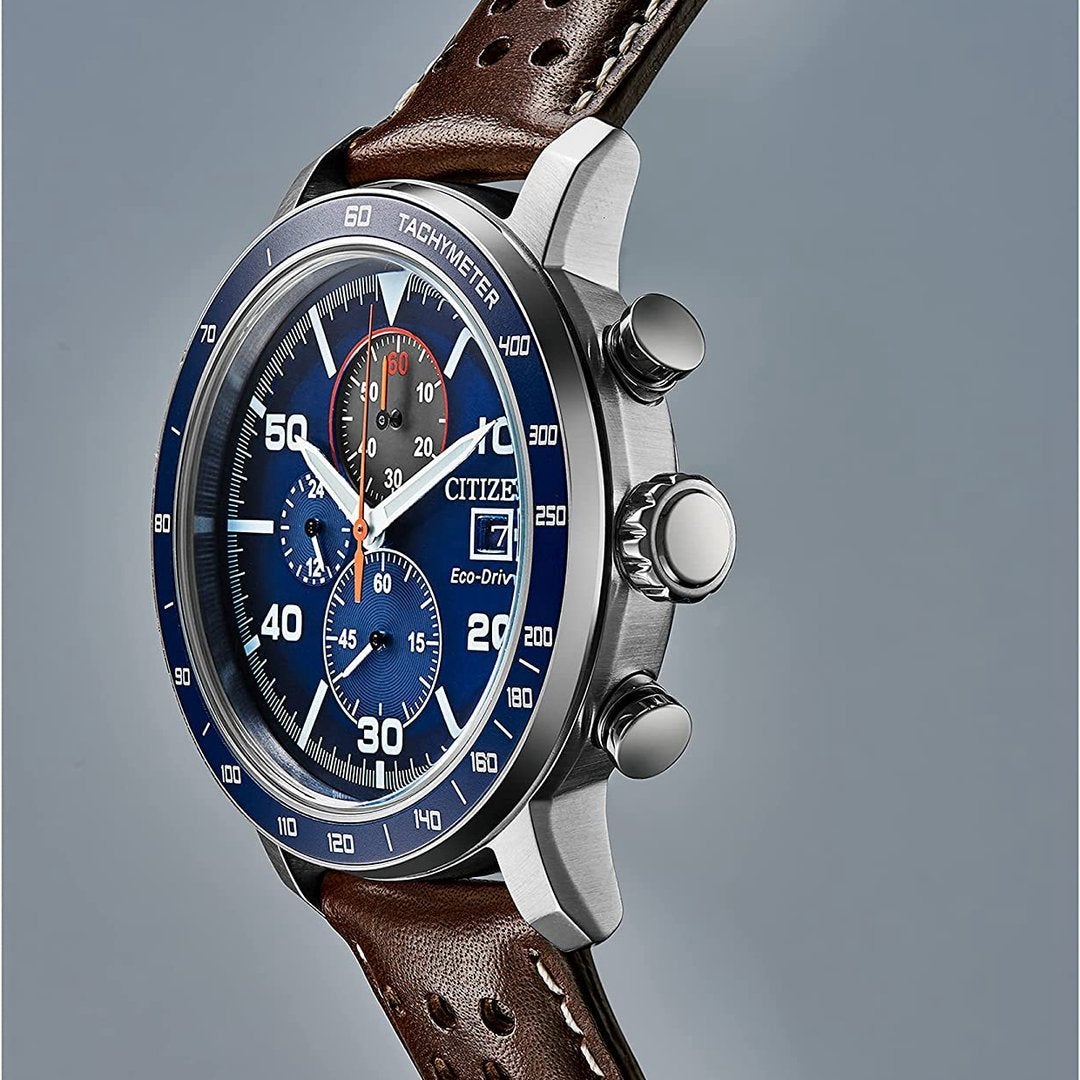 Multifunctional quartz watch with 6 hands for men