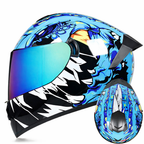 Kask zimowy LVS-701 z pełną osłoną twarzy i podwójnym systemem wizjera