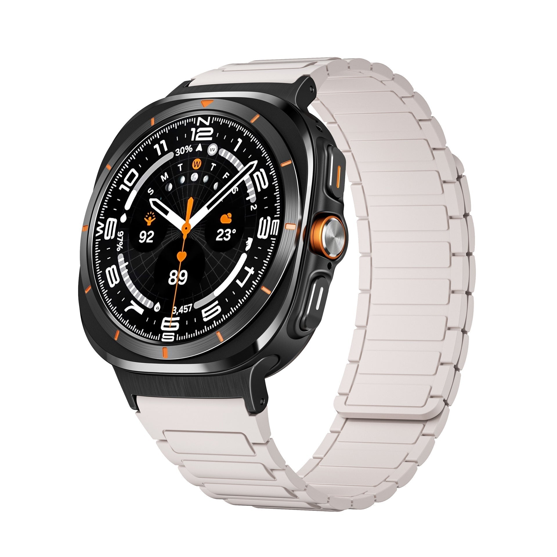 リボン シリコン マグネット スポーツバンド Samsung Watch 7 Ultra用