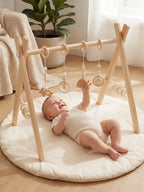 Long-Lasting Wooden Activity Arch – Sensory Toy Gym for Ages 0–3