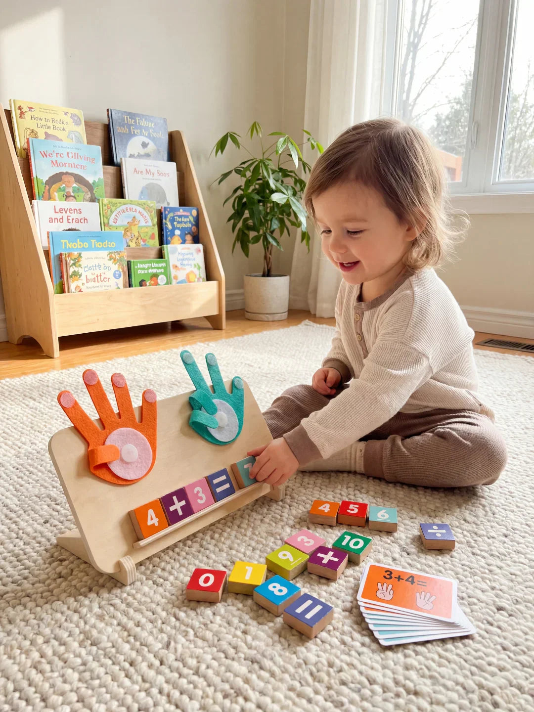 Wooden Learning Toy For Numbers And Early Math Skills
