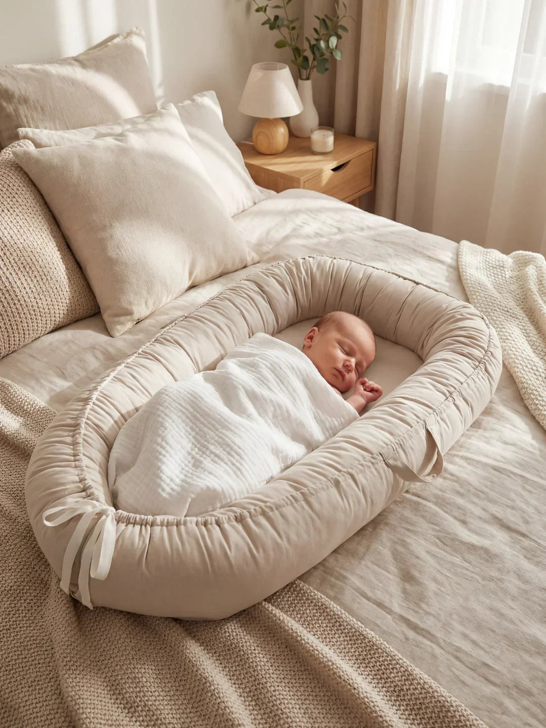Ergonomic Baby Bed Reducer, Cushioned Crib Bumper for Cozy Sleep