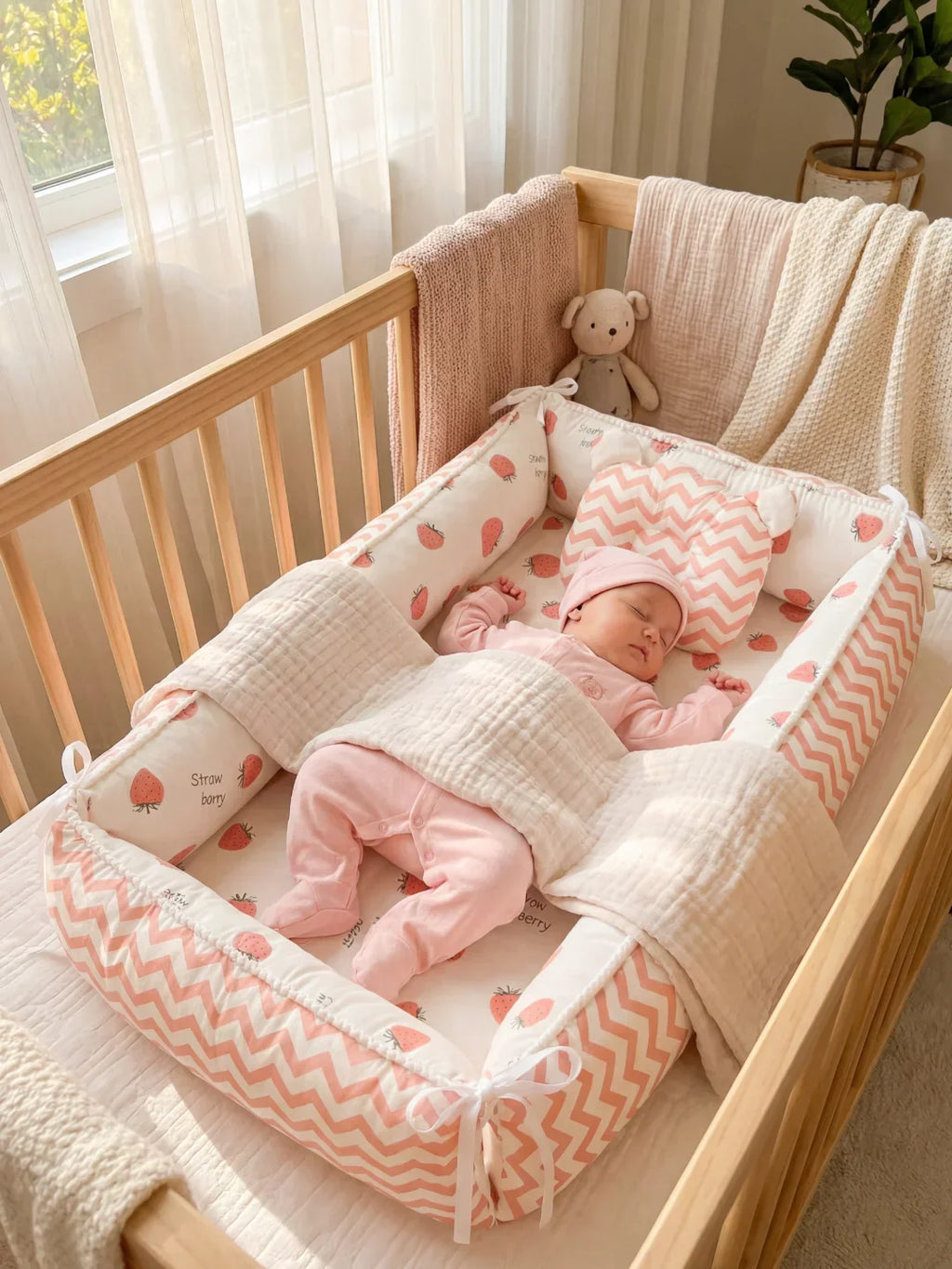 Évinel Cozy Bed Reducer For Baby Crib And Nursery Use