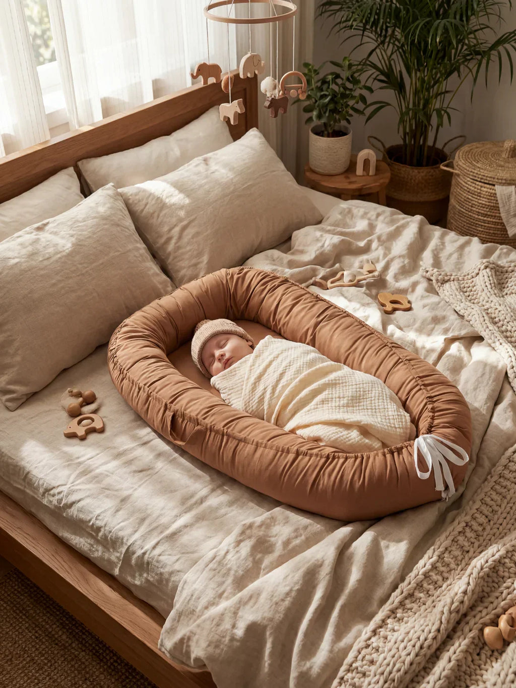 Ergonomic Baby Bed Reducer, Cushioned Crib Bumper for Cozy Sleep