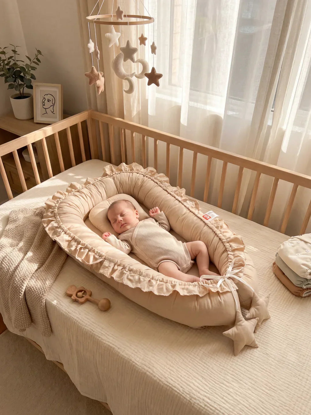 Cocoon Ergonomic Baby Bed Reducer For Cozy Sleep Crib