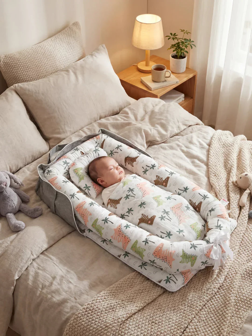 Cocon Nomade Baby Bed Reducer With Padded Cocoon And Carry Bag