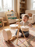Set Drum Kayu Klasik untuk Bayi dan Kanak-kanak Kecil