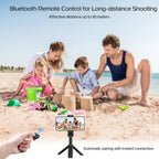 Travelers 4-Section Selfie Stick With Tripod Bluetooth