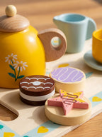 Elegant Baby Wooden Tea Service For Afternoon Tea Time Set