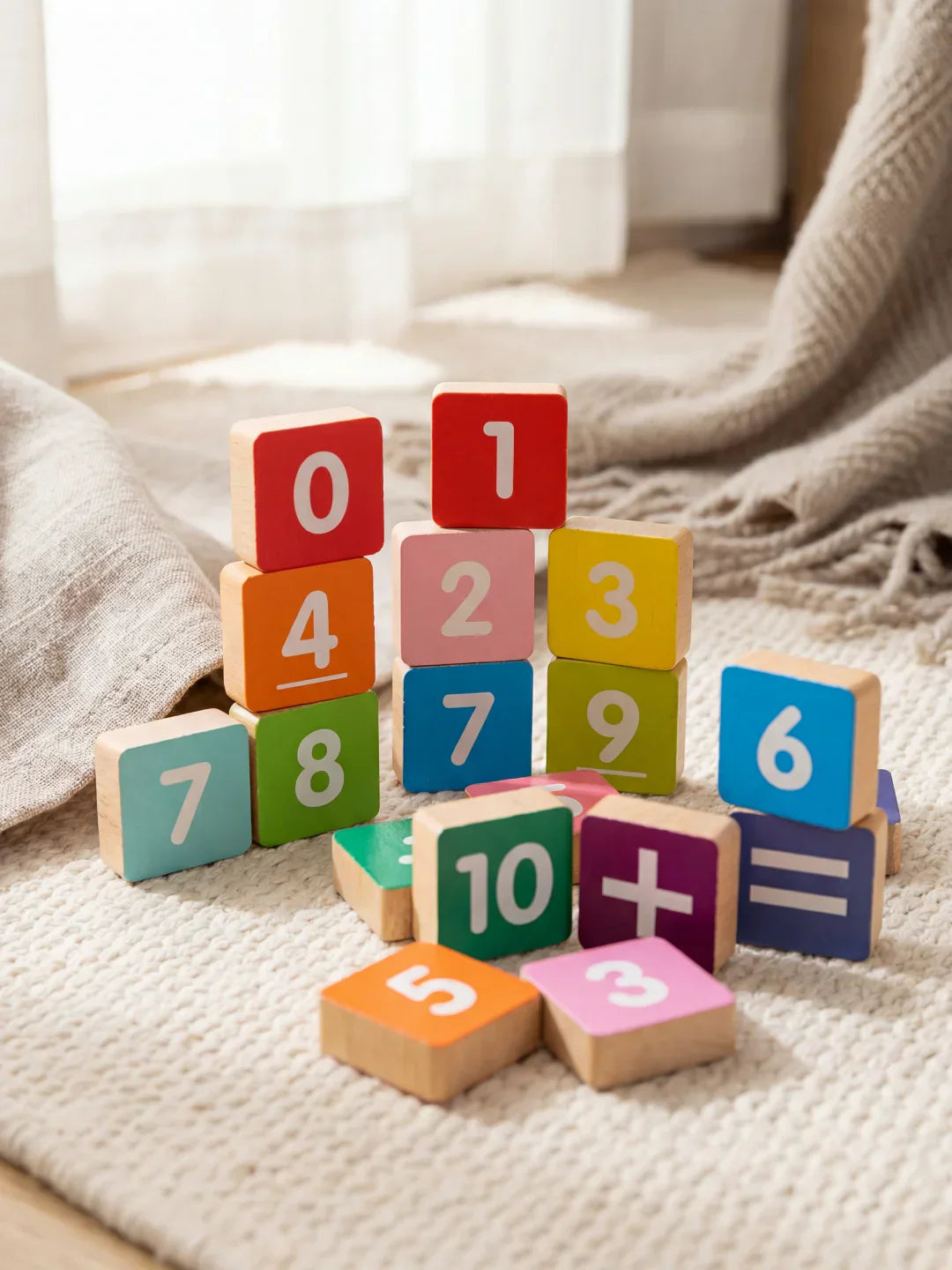 Wooden Learning Toy For Numbers And Early Math Skills