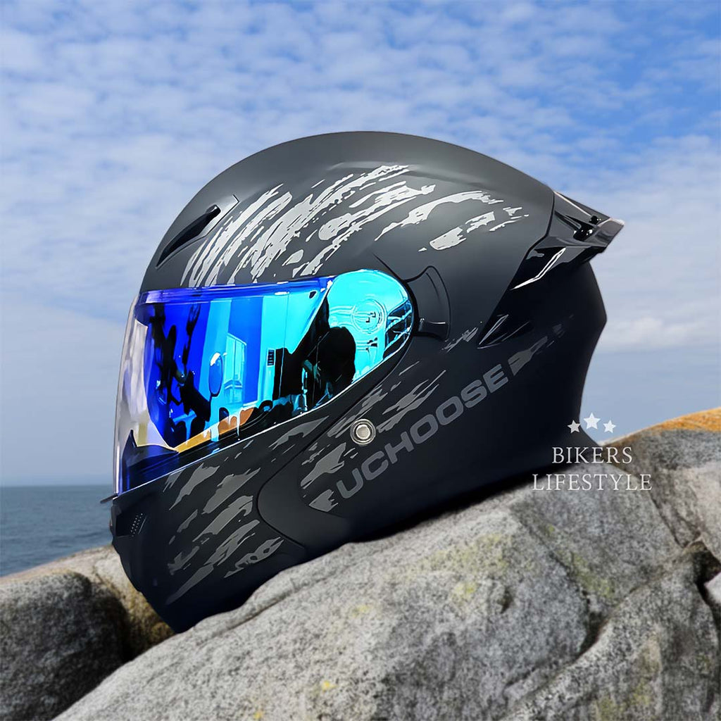Kask FlipGuard zatwierdzony przez DOT z podwójnymi szkłami dla motocyklistów