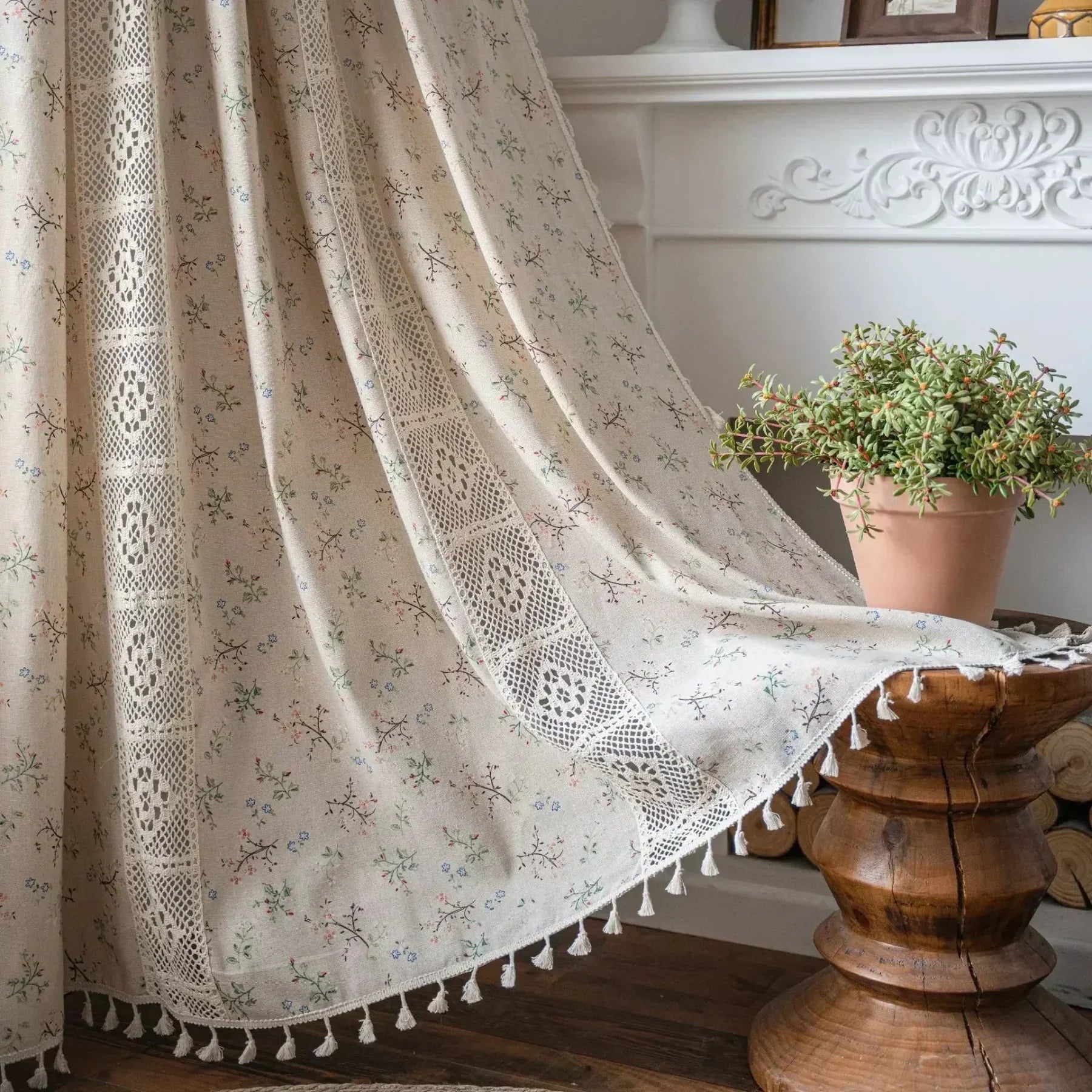 Boho Breeze Perdeler: Bohem Ev Dekoru İçin Hafif Işık Geçiren Dantel