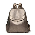 Vintage Leather Women's Backpack - Isabella