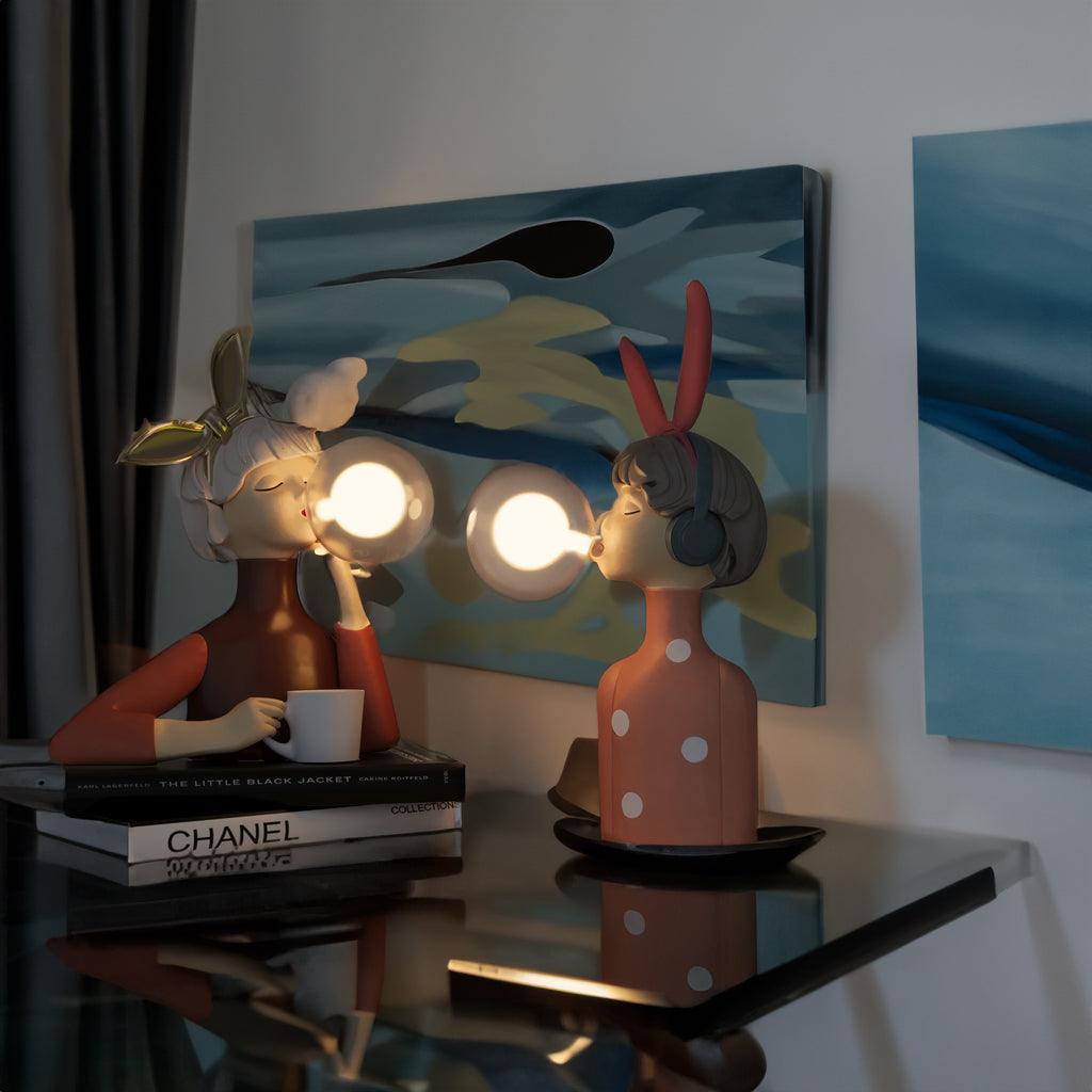 LumaSprite Cartoon-Blasenlampe Nachtlicht Statue für Kinder