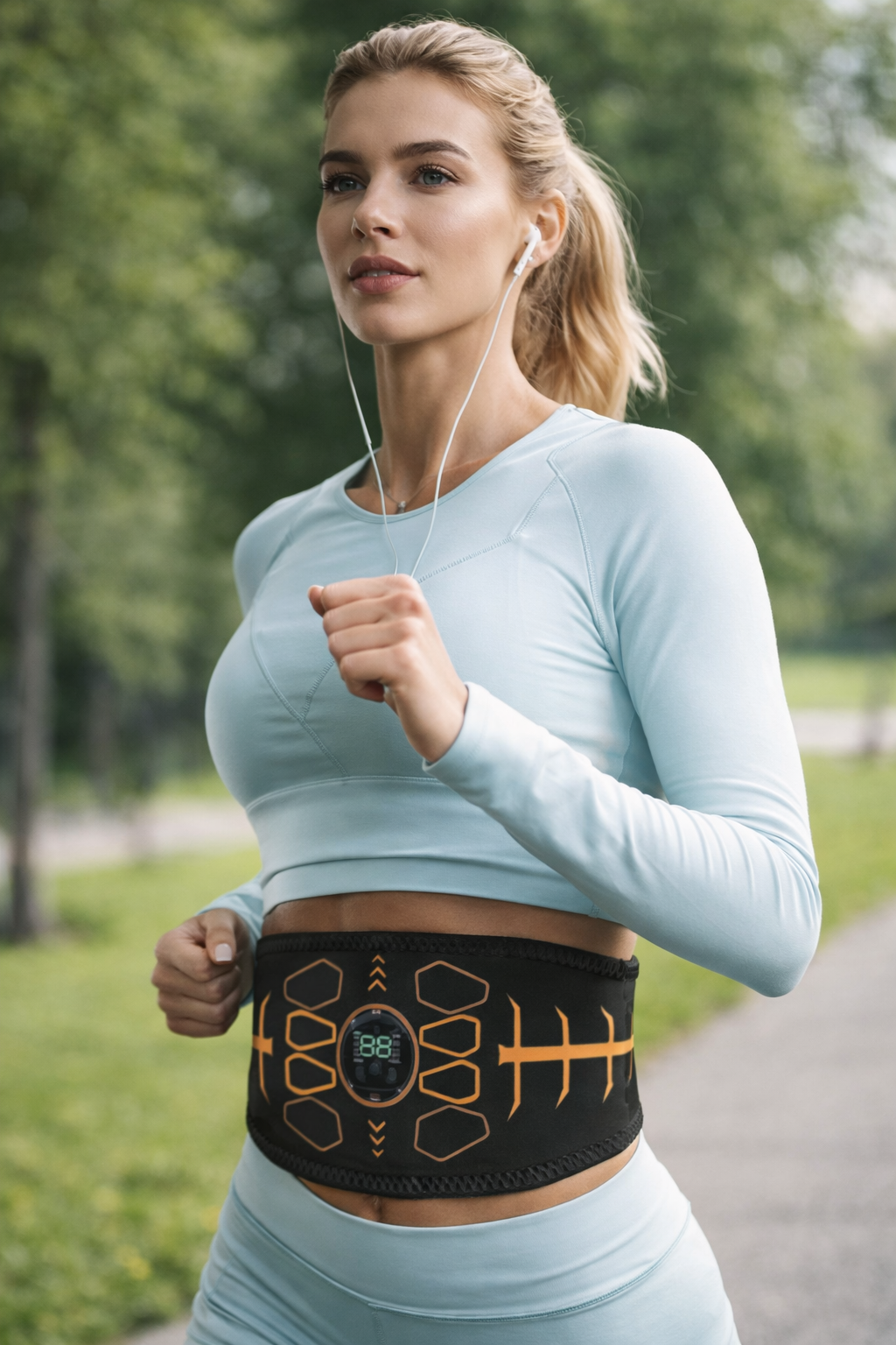 Ceinture de tonification abdominale avec dix modes et trente niveaux d'intensité