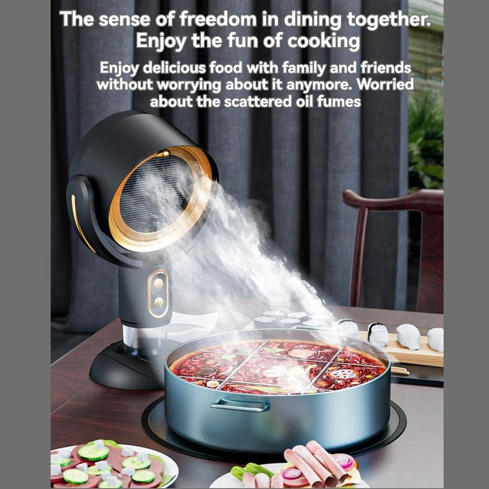 Powerful Portable Smoke Purifier Fan, Rechargeable For Home Use