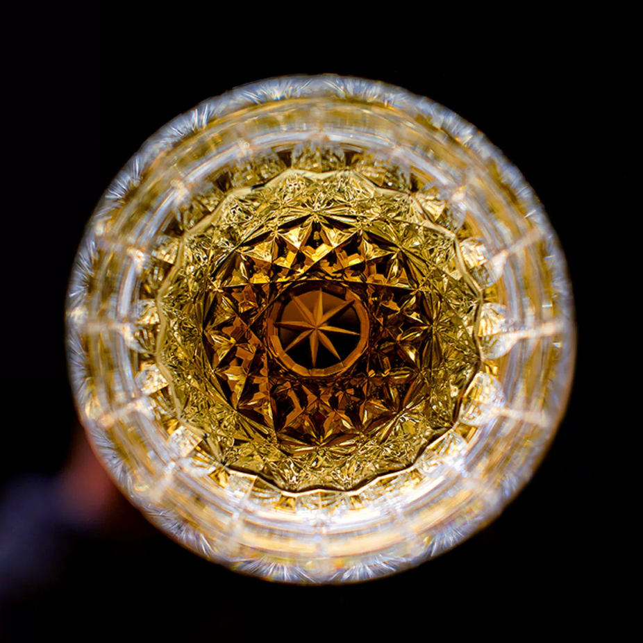 Togane | Copos de Whisky Estilo Kiriko Multicoloridos com Caixa de Madeira | Petprovac