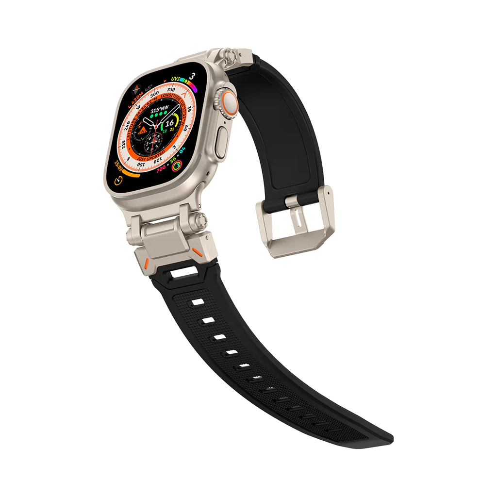 Meron Titanium-Head Silicone Band for Apple Watch | Petprovac