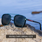 Retro Polarized Sunglasses With Lightweight Frames For Outdoor Enthusiasts