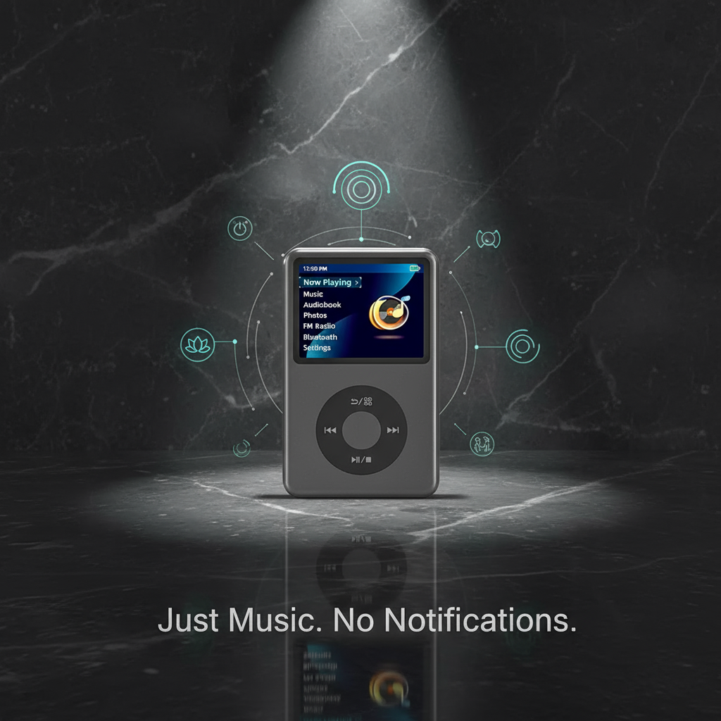 High-Capacity Distraction-Free MP3 Player for Pure Hi-Fi Audio
