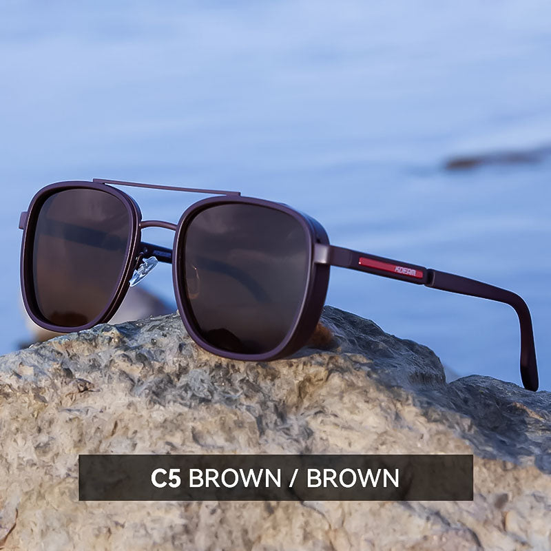 Retro Polarized Sunglasses With Lightweight Frames For Outdoor Enthusiasts