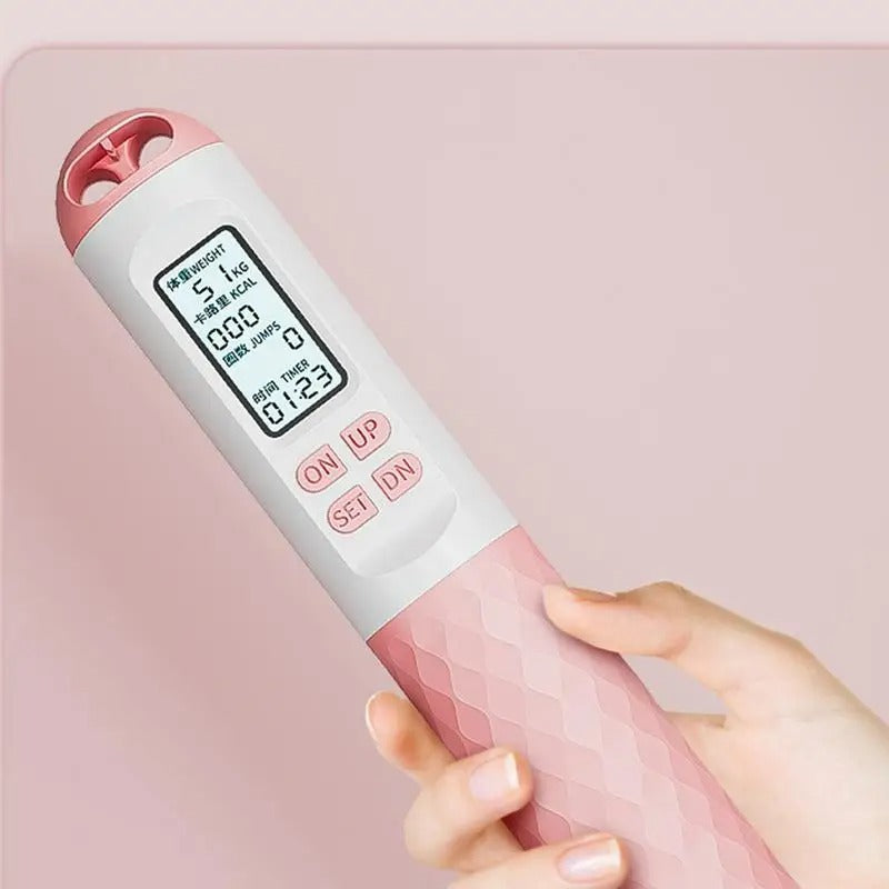 Tali Lompat Tanpa Wayar Berat AeroFlex dengan Pengira Digital untuk Latihan Kardio