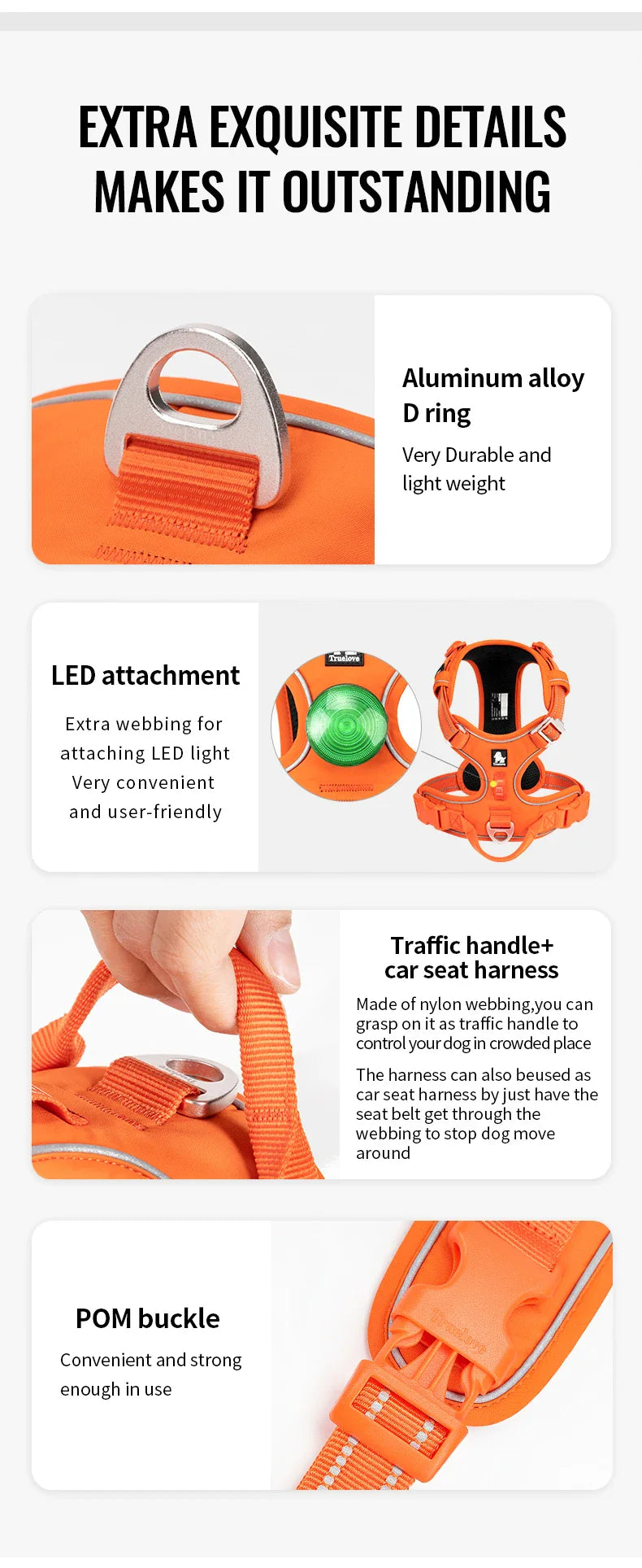 AstraPaw reflektierendes Nylon Anti-Zieh Hundegeschirr für alle Größen