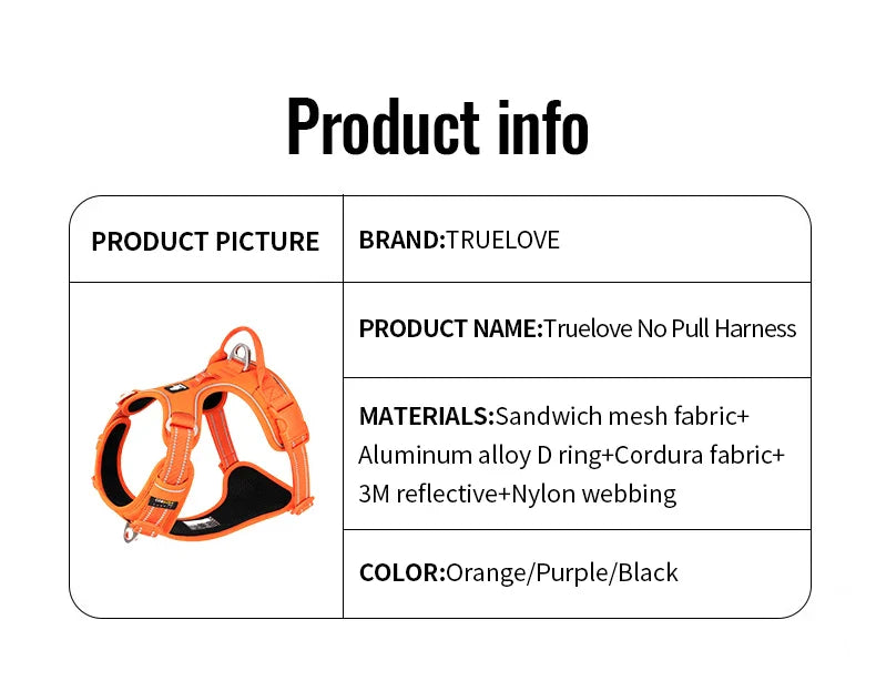 AstraPaw reflektierendes Nylon Anti-Zieh Hundegeschirr für alle Größen