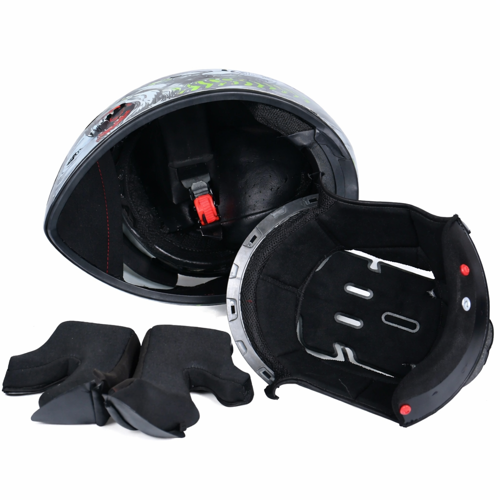 Kask zimowy LVS-701 z pełną osłoną twarzy i podwójnym systemem wizjera