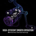 بكرات صيد بتبروفاك كربون بريزم فائقة الخفة للدوران