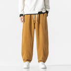 Volné manšestrové kalhoty se stahovací šňůrkou | Petprovac