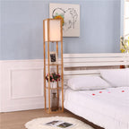 Rowan | Stehlampe mit Regalen