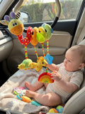 Bright Multi-Sensory Travel Spiral With Teether For On-The-Go Fun | petprovac