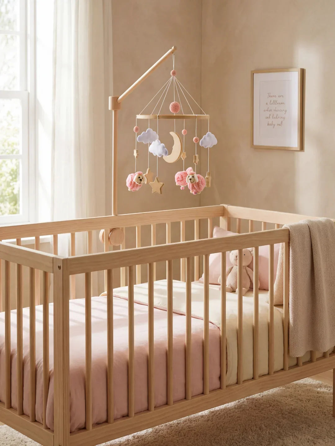 Wooden Baby Mobile For Crib And Nursery Room Decor