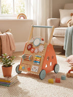 Multi-Activity Wooden Baby Push Walker