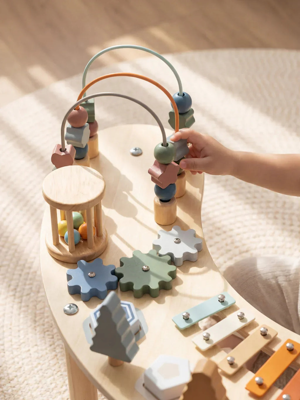 Moon Crescent Activity Table For Kids Play Desk Set